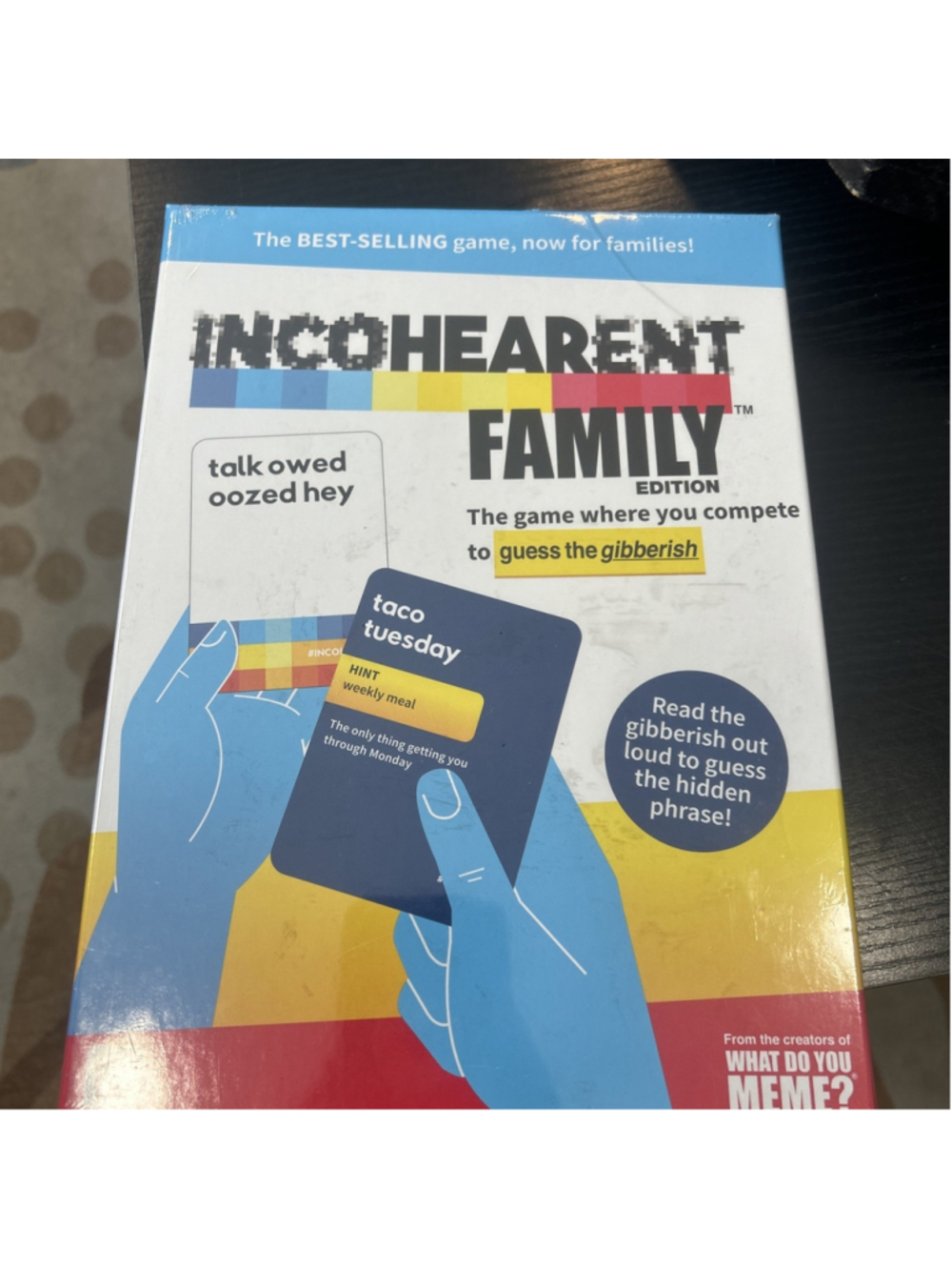 Incohearent Family Edition Card Game Family Friendly Version Popular Party Game